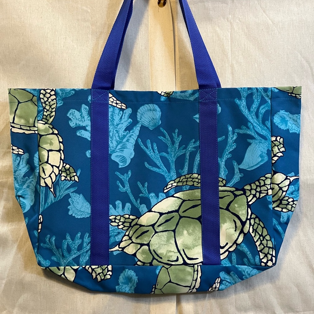 Blue Honu (Sea Turtle) Tote Bag